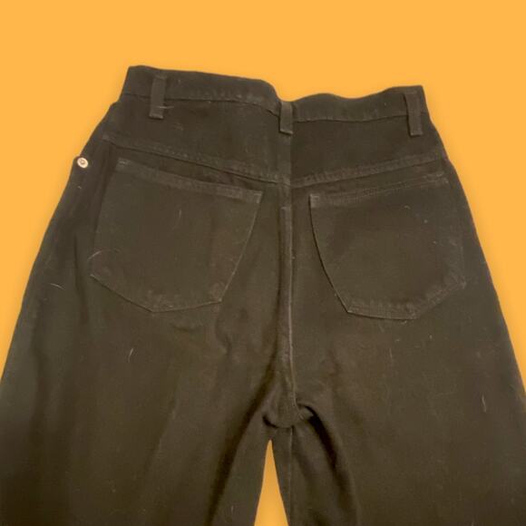 Sasson Signature Vintage '80s Catalog 100% Cotton Black Mom Jeans Size 6 - Picture 6 of 8